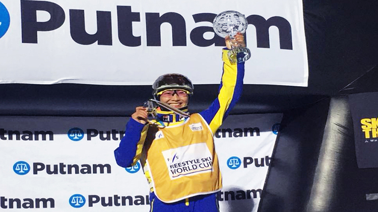 2017-2018赛季自由式滑雪空中技巧美国三站世界杯赛我校运动员连创佳绩